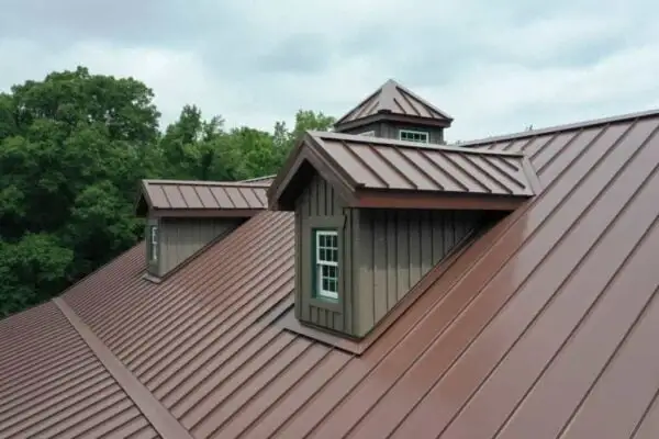 brown metal roof dormers conroe